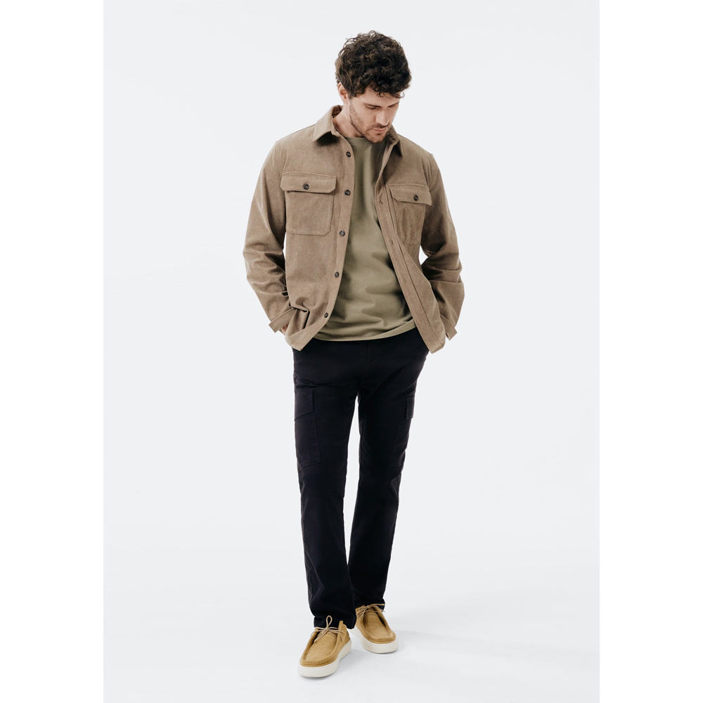 Jaqueta Overshirt · Veludo Cotelê Casual